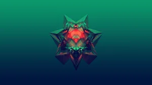 Digitale glas kunst 3D minimalistisk abstrakt mønster - Bring levende farver til din computer / mobil baggrund. Wallpaper