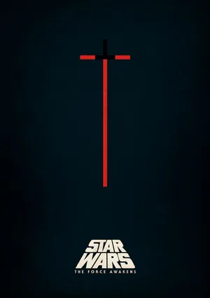 Minimalistiske Star Wars Lyssabler Wallpaper