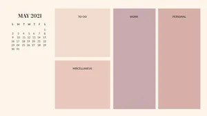 Desktop Kalender Netral Wallpaper