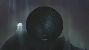 Desktop Bola Hitam Netral Wallpaper