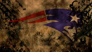 New England Patriots Logo Oude Bruin Wallpaper