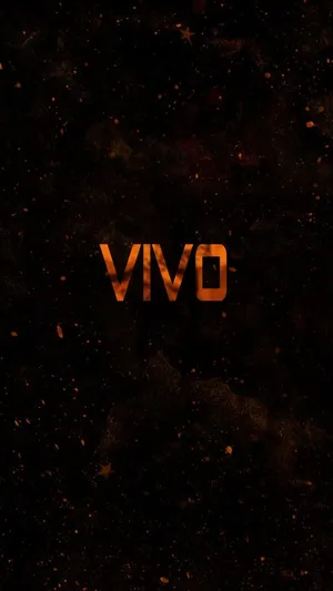 Oransje Vivo Logo Mørk Wallpaper