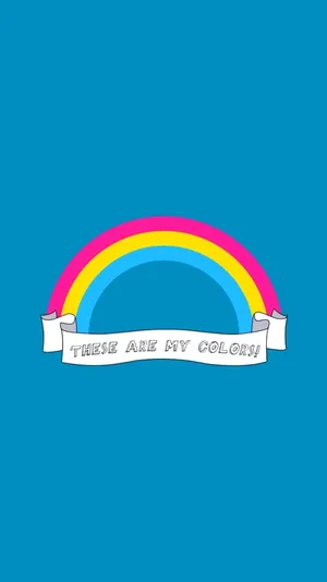 Regnbuens paneld flag nuancer digitalt kunstværk Wallpaper