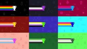 Regenbogen Met Trofee Logo Trots Desktop Wallpaper