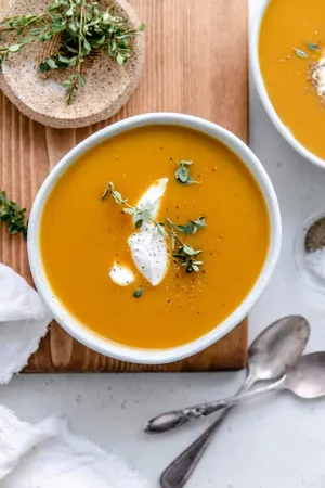 Leckerekürbissuppe Mit Sahne Wallpaper