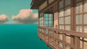 Sjøhus I Spirited Away Film Wallpaper