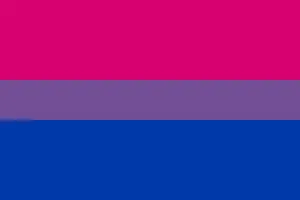 Enkelbisexuell Flagga. Wallpaper