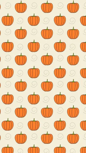 Pola Labu Halloween Sederhana Wallpaper