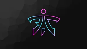 Logo Neon Bersinar Tim Fnatic Wallpaper
