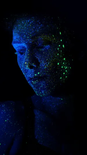 Ultrafiolett Ansiktskunst Wallpaper