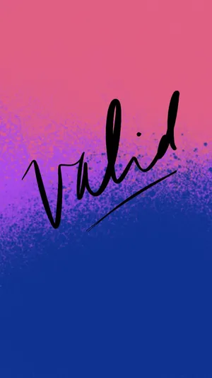 Gyldigt Biseksuelt Portræt Wallpaper