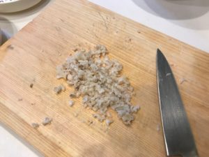 ニジマスの離乳食