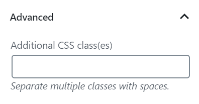 Additional CSS Class(es) option for the Scribd Embed block.