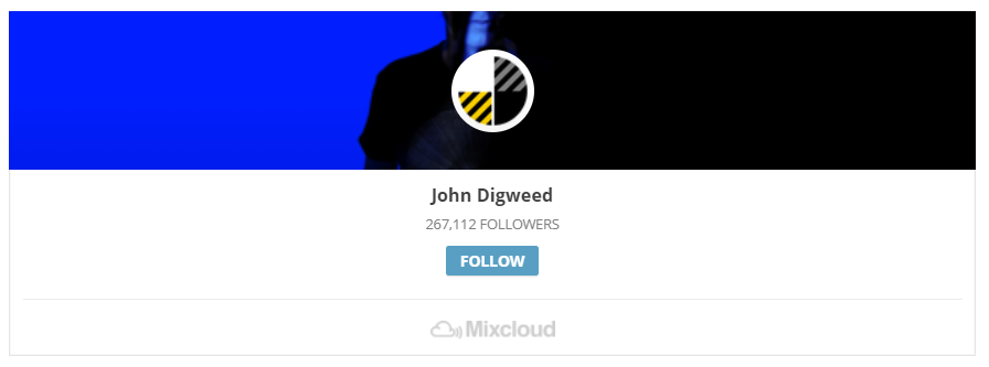 embedded Mixcloud profile
