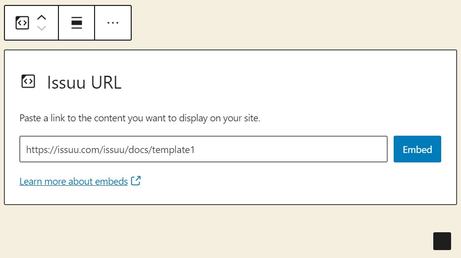 Change or edit the embed URL