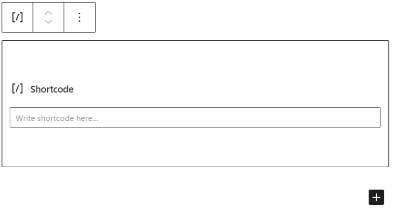 Image showing where to add the shortcode