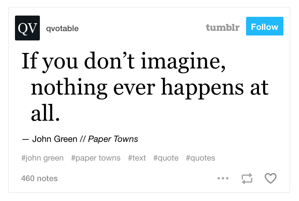 Screenshot of a Tumblr post