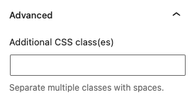 Additional CSS Class(es) option for the Crowdsignal Embed block.