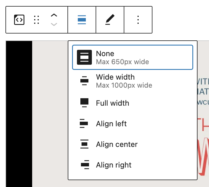 Change alignment in the Slideshare embed block