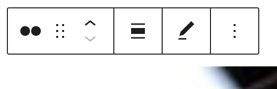 Block toolbar for the Flickr embed block.