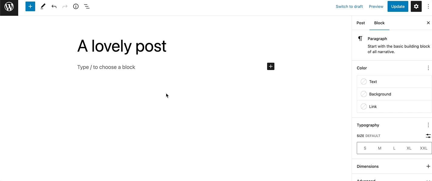 A demonstration of adding the archive block