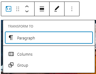 Transform options in the cloudup block