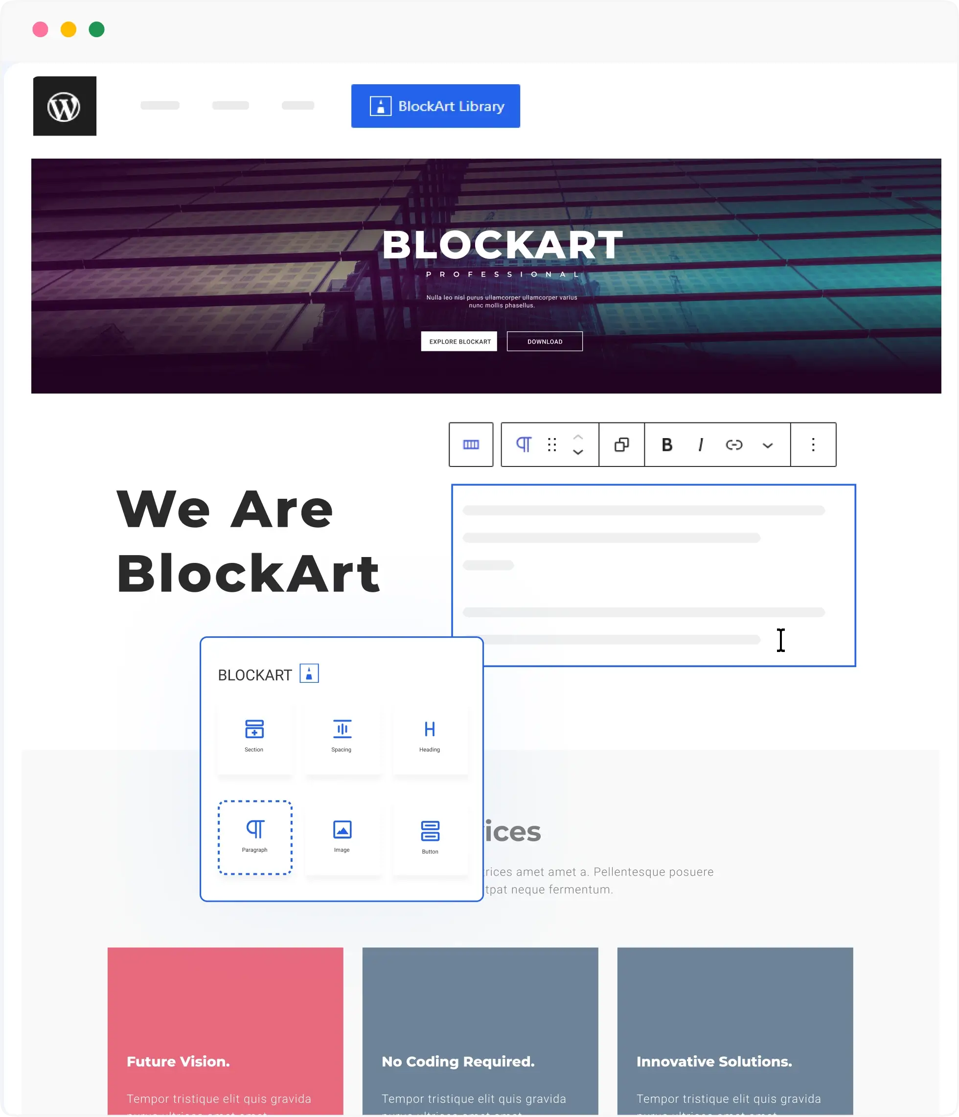 Seamless Website Building - Gutenberg Blocks
