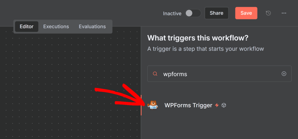 wpforms trigger node