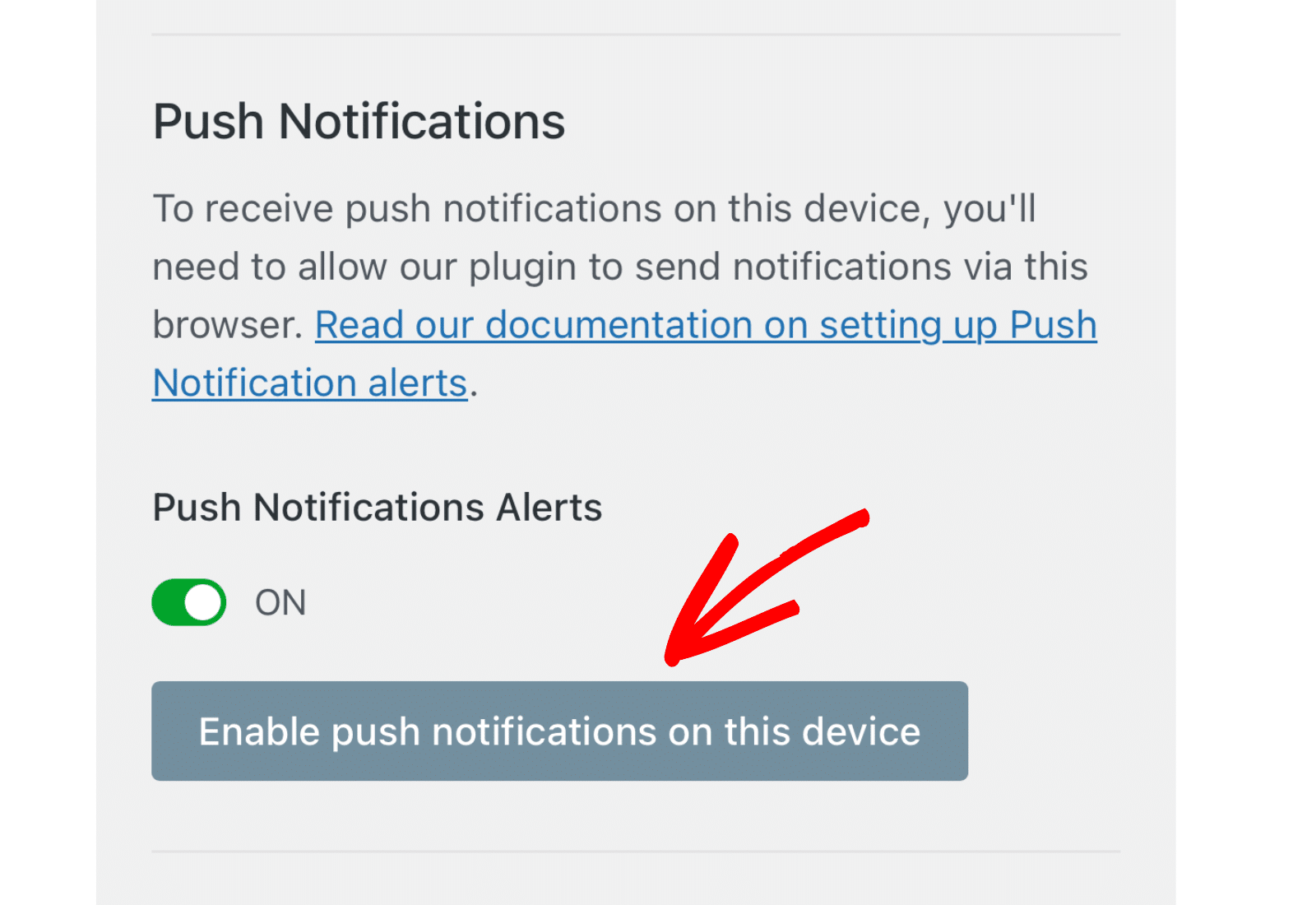 Enable push notifications on iPhone