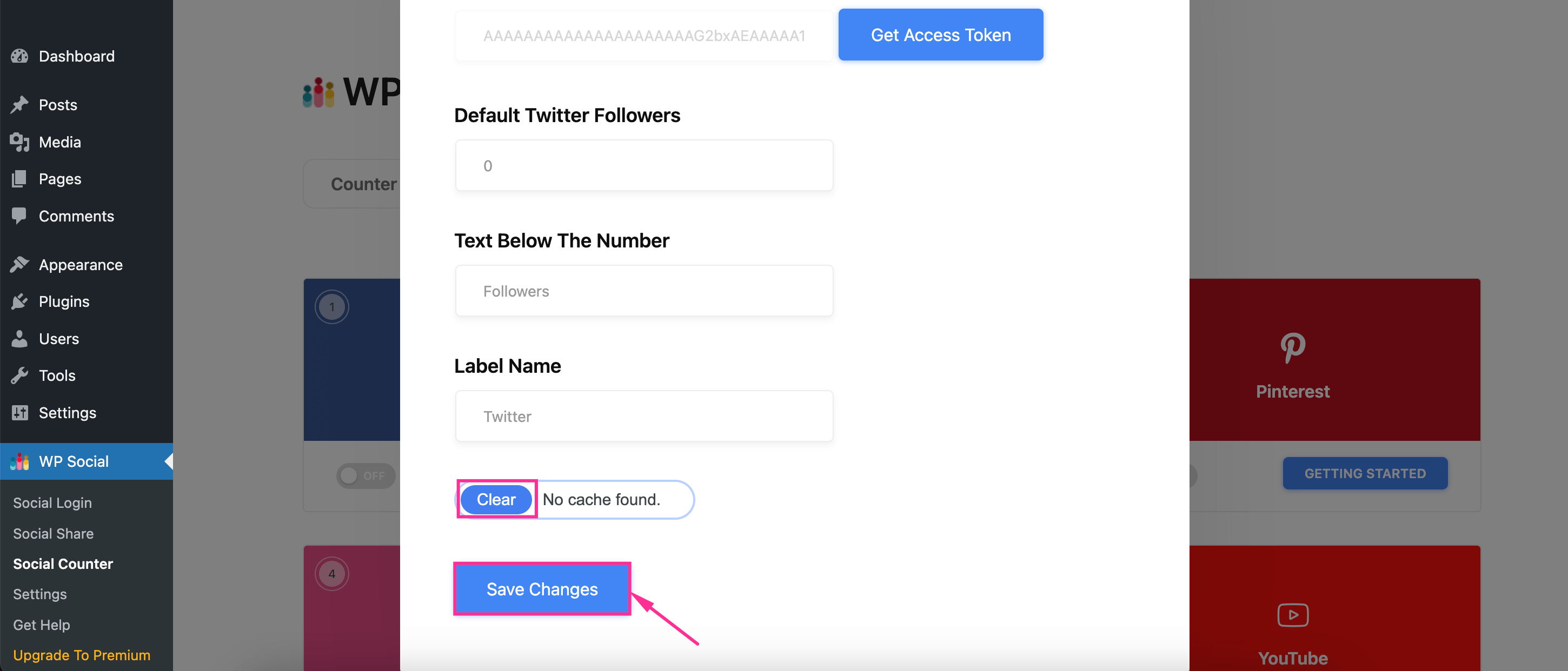Skapa Twitter API med WP Social