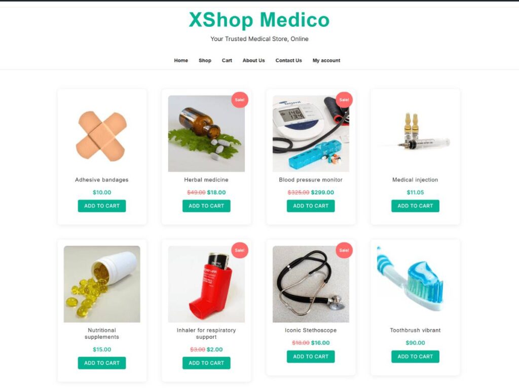 Xshop Medico Woocommerce Theme