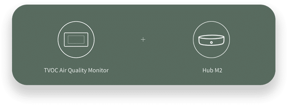 tvoc air quality monitor + hub m2