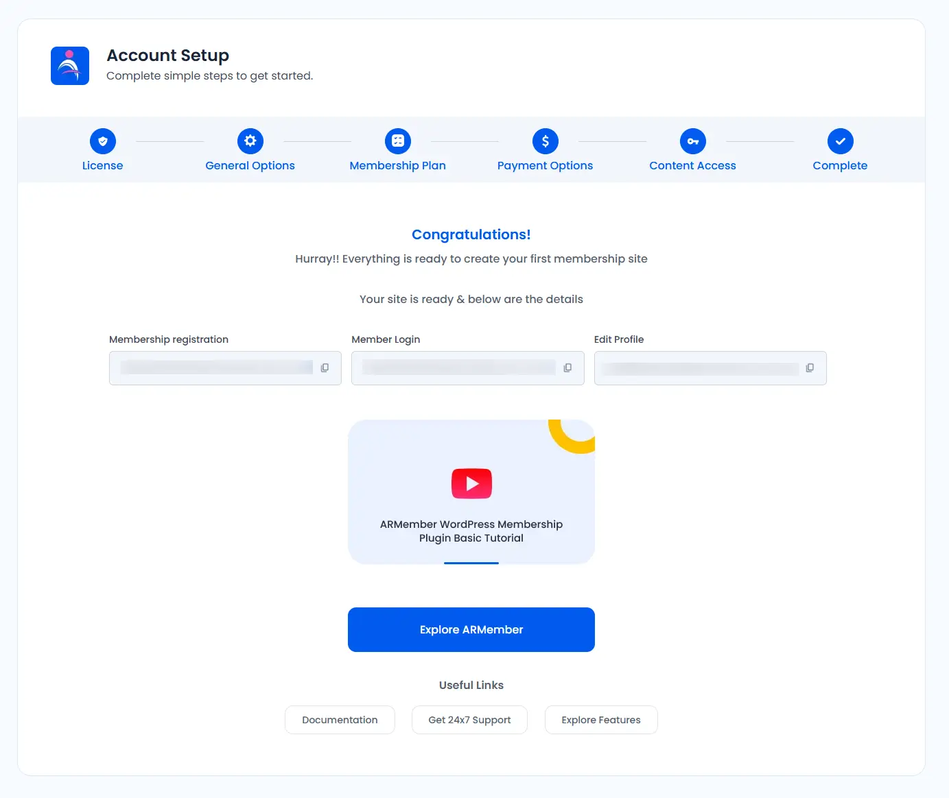 ARMember Setup_wizard