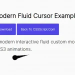 Modern Fluid Cursor In JavaScript