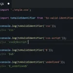 Transform Strings to JavaScript Identifiers – to-valid-identifier