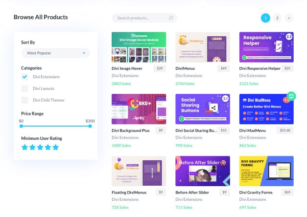 Divi Marketplace Extensions