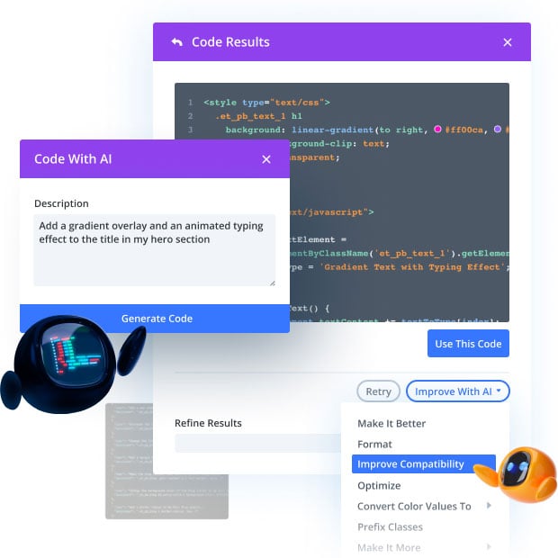 Divi AI Code