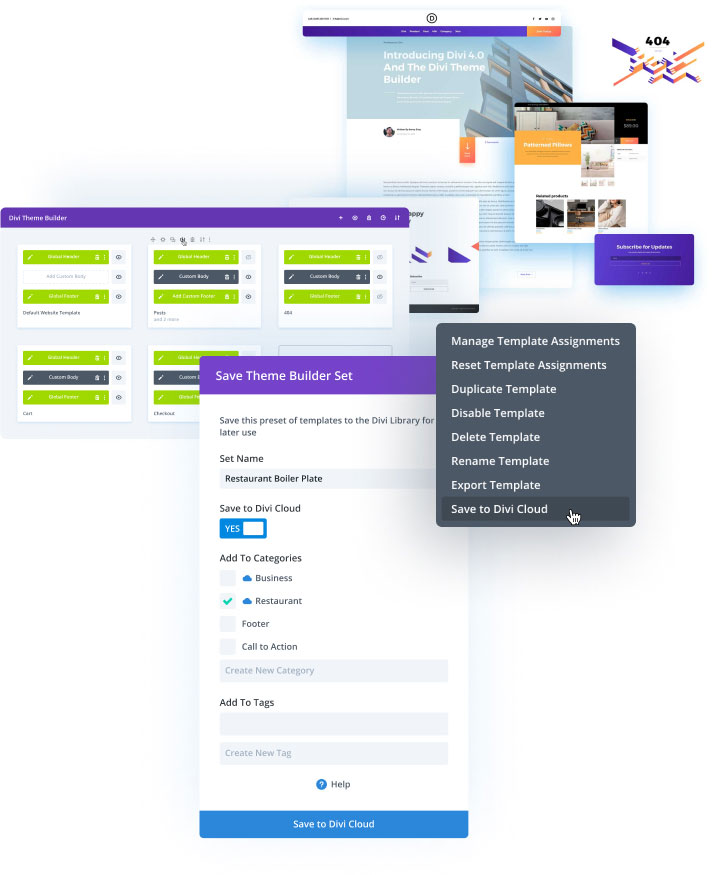 Theme Builder Divi Cloud