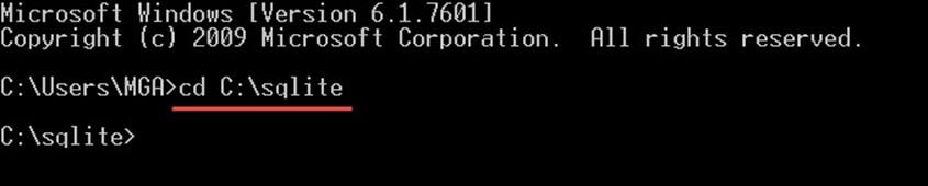 SQLite إنشاء قاعدة بيانات