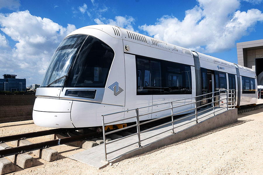 Straßenbahn Tel Aviv.