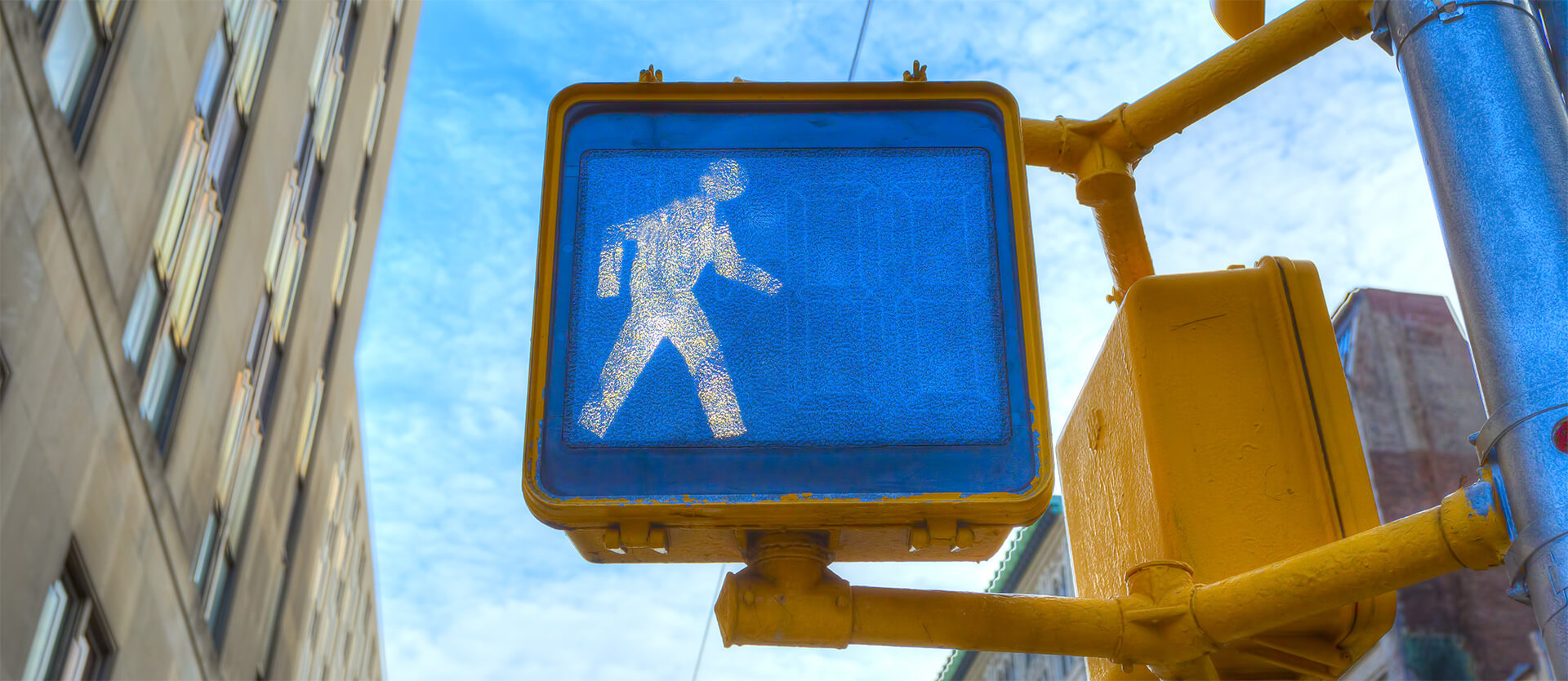 Las Vegas pedestrian crossing signal captured by injury victim as evidence for pedestrian accident lawyer