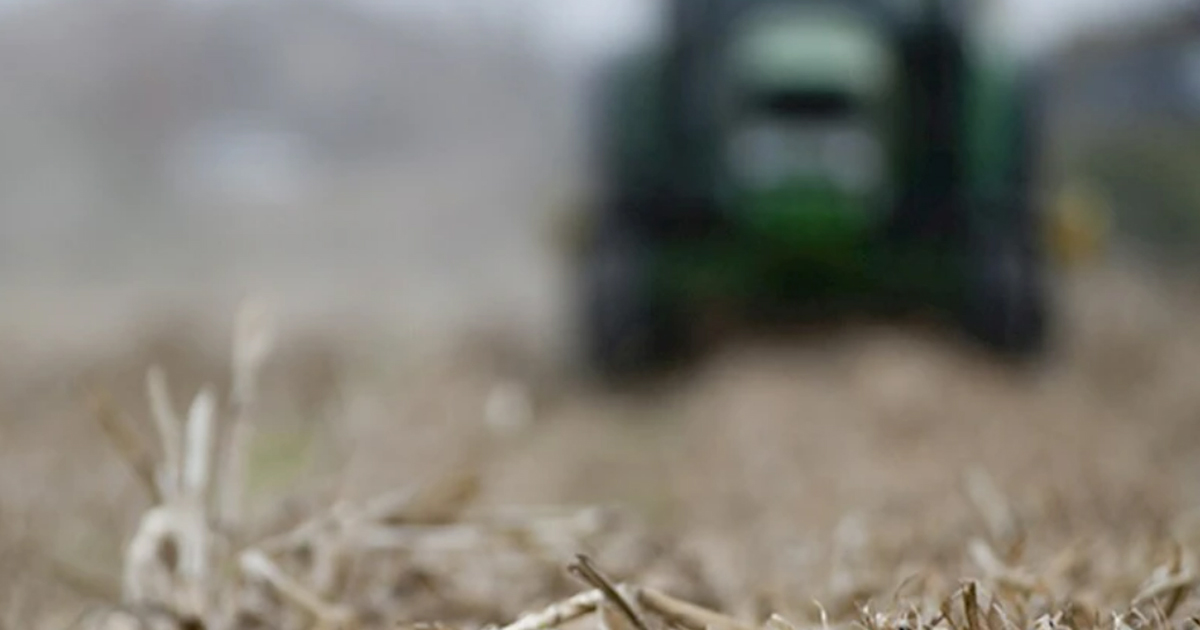 tractor in field