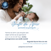 Groep van perinatale apoio (gestação en pos-parto) in het Portugees