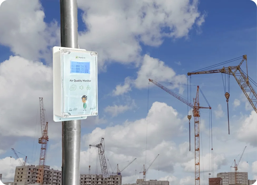 prana air ambient air quality monitor caaqms for construction sites