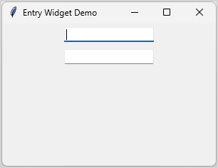 tkinter entry widget with focus