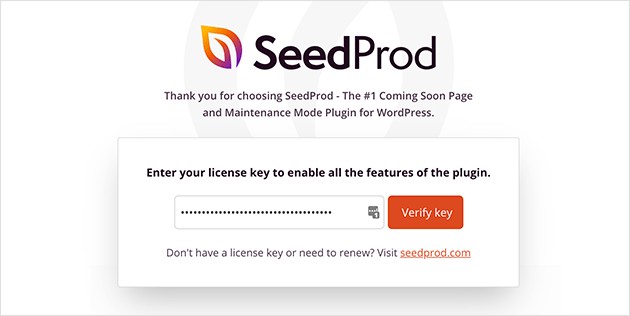 Aktivieren Sie das Plugin für den Seedprod-Wartungsmodus