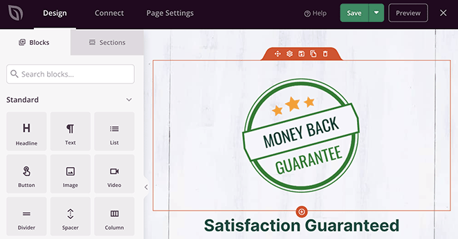 Sales page money back guarantee