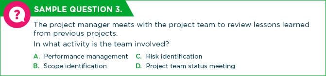 PMP Sample Question