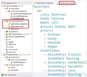 Spring Boot application.properties screenshot.