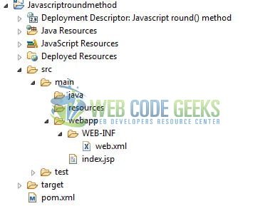 JavaScript round() - Project Structure